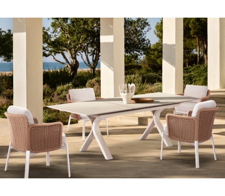 ORIGIN cream Τραπέζι εξωτερικού χώρου