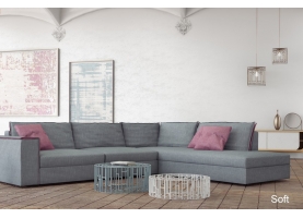SOFT Γωνιακός καναπές