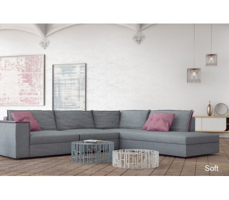 SOFT Γωνιακός καναπές